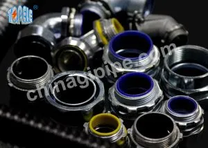 Flexível ao conector de ângulo caixa Squeeze para conduítes de Metal flexível zinco 90 graus