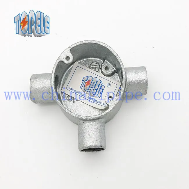 Caixa de conduíte redonda de 3 vias de 20 mm