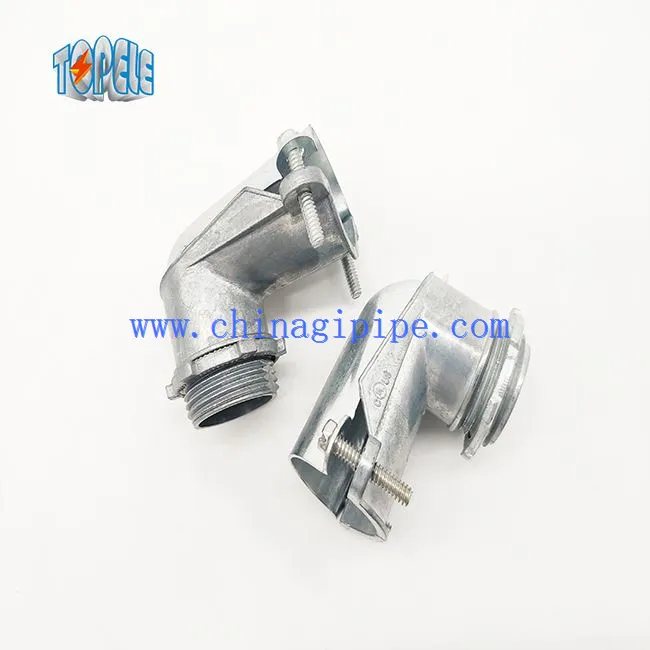 Espremer o conector-zinco do ângulo