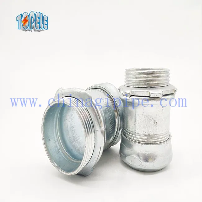 Tipo de compressão de conector EMT de aço