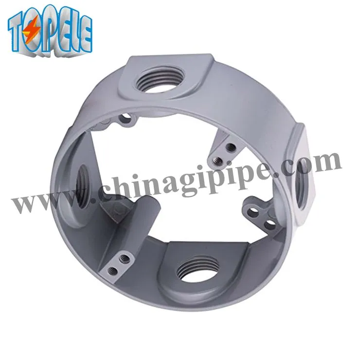 Caixa à prova de intempéries extensão redonda de 4 polegadas